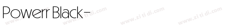 Powerr Black字体转换